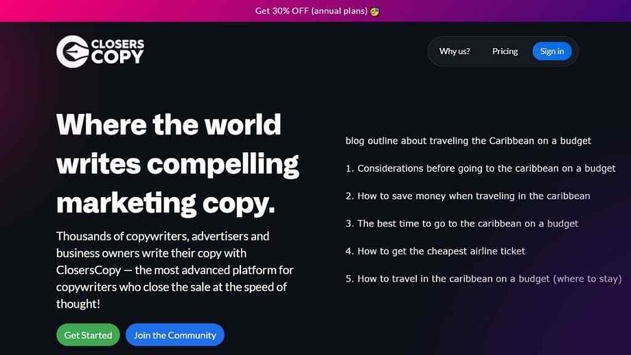 ai powered copywriting closerscopy