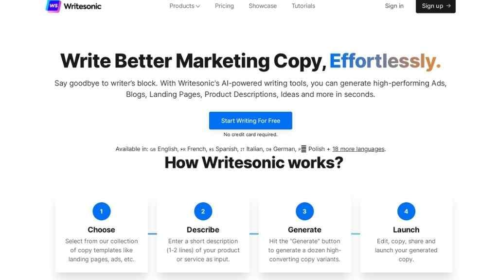 writesonic ai writing tool