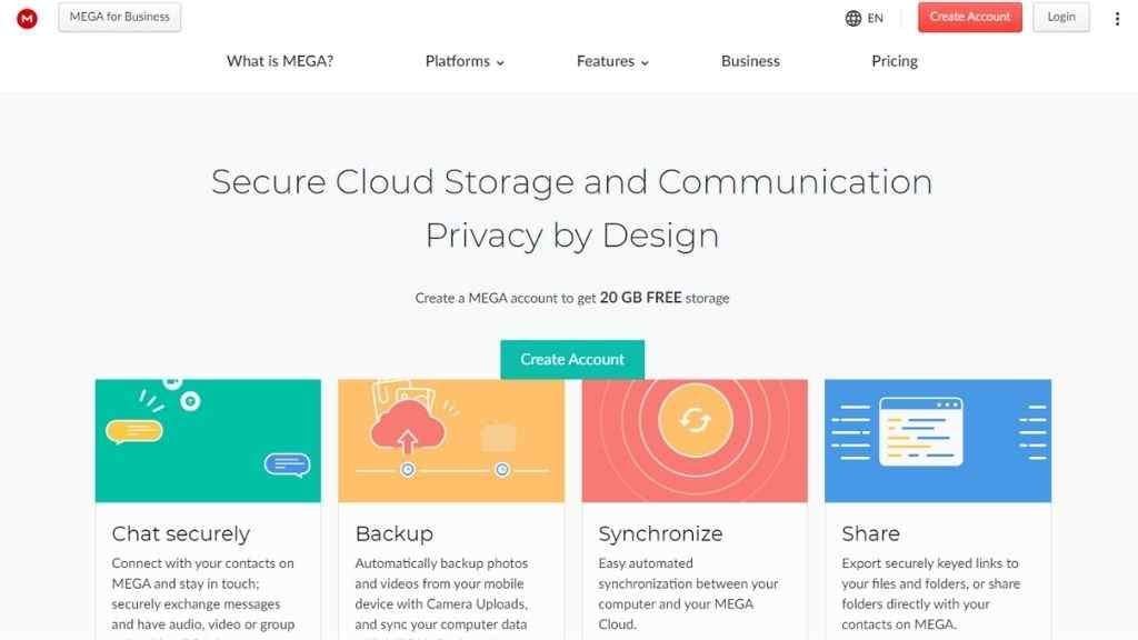 mega cloud storage free