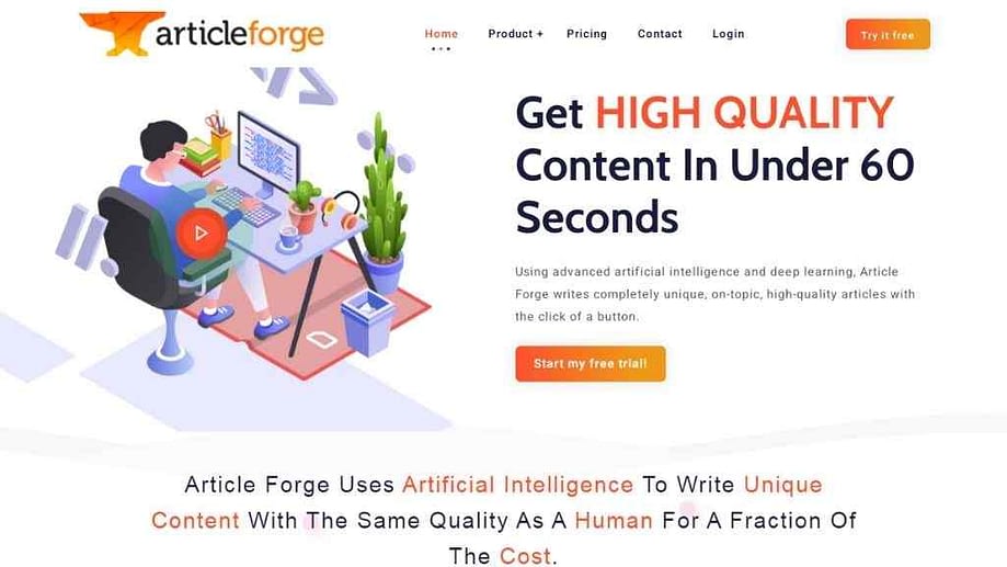 ai article writer articleforge